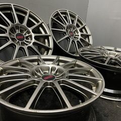 SUBARU STI 純正ホイール ENKEI製 17インチ 4本 7.5J5HPCD100+55 インプレッサ等　(VHV335)クレジットカード QRコード決済可能