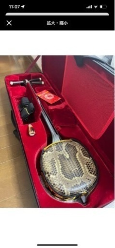 沖縄三線 初心者向けの新品未使用 本蛇皮使用 - 弦楽器、ギター