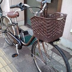 本体のみ)Panasonic ViVi SS 26吋電動アシスト自転車(チョコブラウン)