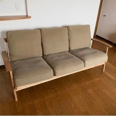 アーバンリサーチ ソファ 3人掛け Bothy Canvas Sofa 3P オーク無垢材