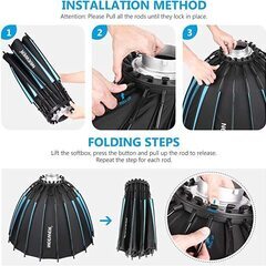 Neewer 47in/120cm六角形パラボリックソフトボックス 