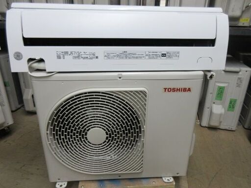 K03295　東芝　中古エアコン　主に6畳用　冷2.2kw／暖2.2kw