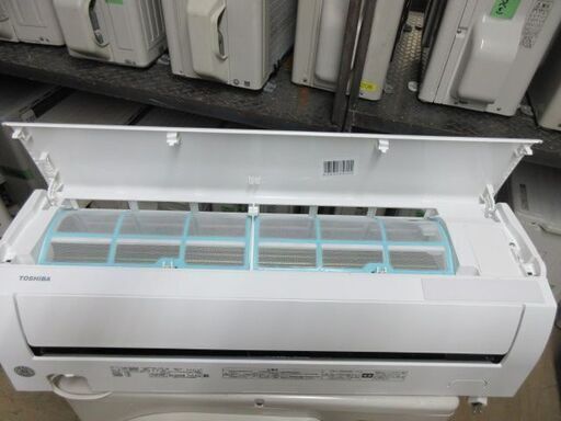 K03295　東芝　中古エアコン　主に6畳用　冷2.2kw／暖2.2kw