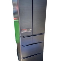 2015年製? 三菱6ドア(フレンチドア)冷蔵庫 525L MR-JX53Y-RW 