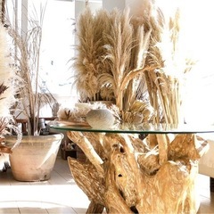 チーク　テーブル　ローテーブル　サイドテーブル　古木