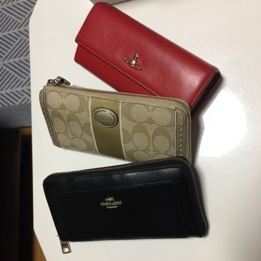 レディース長財布 COACH、Vivienne Westwood 3点