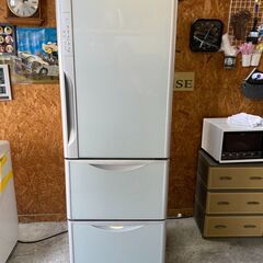 X0602 日立 365L 3ドア冷蔵庫 真空チルド・自動製氷付き