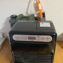 オイルヒーター　+ ポリタンク　+ 電気ポンプ
