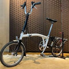 ■BROMPTON M3R ブロンプトン ホワイト 16インチ 3速 折畳み自転車 自転車 札幌発 ★