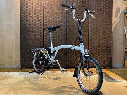 ■BROMPTON M3R ブロンプトン ホワイト 16インチ 3速 折畳み自転車 自転車 札幌発 ★
