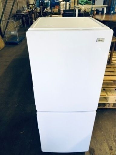 配送可能　2018年　ハイアール HAIER JR-NF148A W [ファン式 冷蔵冷凍庫 148L 右開き 2ドア ホワイト] （