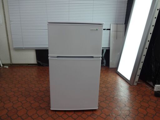ID 020801　冷蔵庫　２ドア　ヤマダ　90L　２０１９年製　YRZ-C09B1