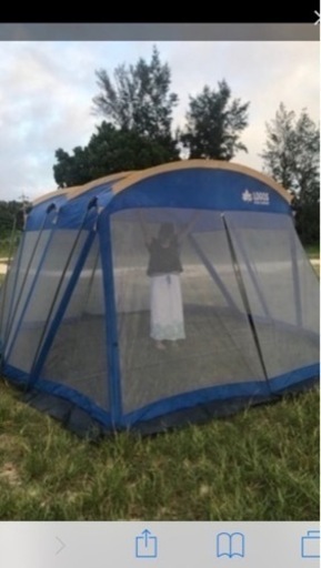 コールマンテント、ロゴス スクリーンタープ付き