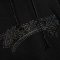 交渉中【M】ヴェトモン VETEMENTS ベースボールロゴ パーカー 黒