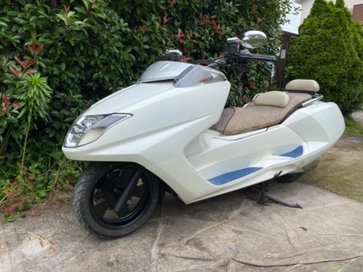 乗って帰れるYAMAHA ヤマハ MAXAM マグザム 白オールペイントSG17J