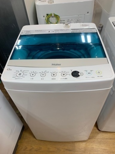 洗濯機　HAIER JW-45A 4.5k 2017年製