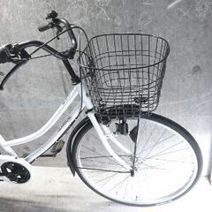 自転車中古 CLASSICAL 外装6段変速 カゴリアキャリア付き 鍵新品 