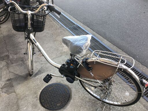 地域限定送料無料　パナソニック　ビビDX　16AH　新基準　シルバー　パスウィズ　アルベルト　神戸市　電動自転車