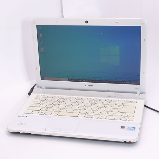 中古良品 14インチ 銀色 ノートパソコン SONY VPCEA45FJ Pentium 4GB 640G DVDRW 無線 Bluetooth webカメラ Windows10 Office