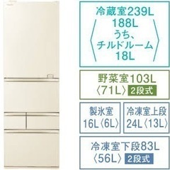 TOSHIBA冷蔵庫gr-s470gz 