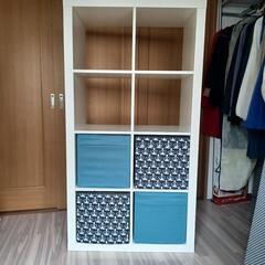 IKEA イケア 白い棚（収納ケース付き）