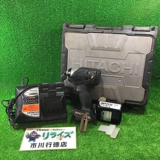 日立工機 WH14DBAL コードレスインパクトドライバー 14.4V バッテリー1個付き【市川行徳店】【店頭取引限定】【中古】管理番号：IT1MM9ZWH5XW