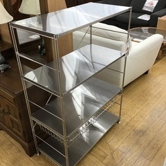 LF-40【ご来店頂ける方限定】無印良品 ステンレスユニットシェルフ