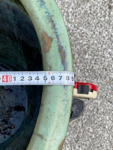 ① ピータン 甕 壺 メダカ 陶器 植物鉢金魚鉢 メダカ ビオトープ