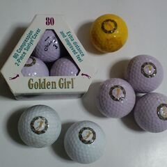 ヴィンテージGOLDEN Girlゴルフボール３個（未使用品）+６個