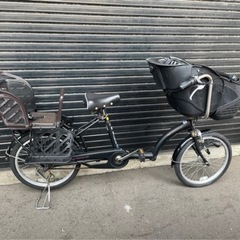 2049　20インチ 子供乗せ自転車 ３段変速 あさひサイクル petit maman　mini 自転車　子供　黒　プチママンミニ　マッドブラック