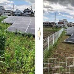 兵庫県　太陽光発電所の草刈りです。
