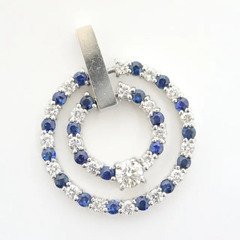 Pt900 ペンダントトップ D:0.71ct S:0.89ct 6.7g