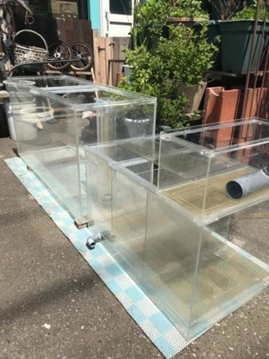 アクリル水槽、オーバーフロー水槽、120オーバーフロー水槽セット