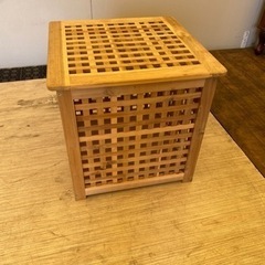 246⭐️IKEA 収納BOX 木製　幅50センチ　①
