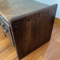 明治期 けやきの文机 骨董品　アンティーク家具