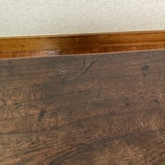 明治期 けやきの文机 骨董品　アンティーク家具