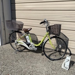 6/10 終 パナソニック 電動アシスト自転車 予備バッテリー付き ママチャリ 菊MZ 6/10 終 パナソニック 電動アシスト自転車 予備バッテリー付き