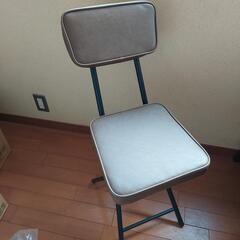 【値下げします！】折り畳みコンパクト椅子　合皮茶色