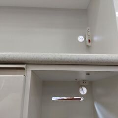 ニトリ　アルミナ２　１００ＫＢ　２枚スライド扉キッチンボード　白　【愛品倶楽部柏店】