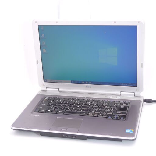中古動作良品 15インチ 銀色 ノートパソコン NEC PC-VY25GDZ79 Core i5 4GB DVD-ROM Windows10 Office済 初心者向け 即使用可