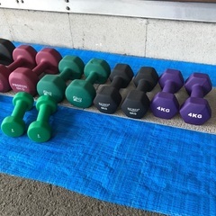 「売却済」ウレタンダンベル　8セット　　静かです！
