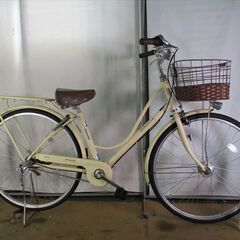 B998★限定特価★ 中古自転車 マルイシ　プリミエール　アイボリー【27インチ　3段　LEDオートライト 】 B998☆限定特価☆ 中古自転車 マルイシ プリミエール アイボリー【27