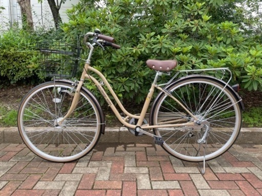 【お取引中】自転車 27インチ オートライト ママチャリ