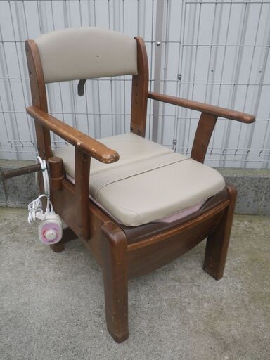 介護用トイレ リッチェル 暖房便座 COH型 【配達可】木製トイレ コンパクト 消毒クリーニング済  Richell