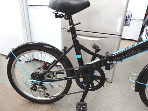 超美品！折りたたみ自転車 20インチ キャプテンスタッグ ブラック