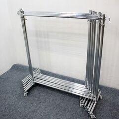 家庭用業務用兼用 伸長式ハンガーラック 7本セット 高さ約108～