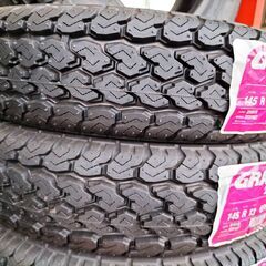 145R13  DUNLOPタイヤ脱着・組替・バランス調整込みGRANTREK　TG4　6PR　2021年製造