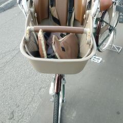 中古 2人 子供乗せ 自転車 23800円 🔄3段切替 💡オートライト付 3人乗り⭐安心の新規防犯登録料コミ 338