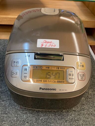 ☆中古￥6,000！【会員価格￥6,000】Panasonic　パナソニック　IHジャー炊飯器　家電　2013年製　SR-HC101型　【BF096】