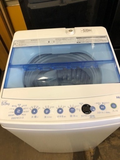 配送可能　ハイアール 全自動洗濯機 JW-C55CK(W) ホワイト 洗濯容量：5.5kg【ケーズデンキオリジナルモデル】